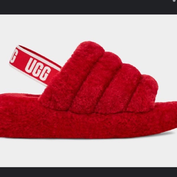 Red ugg slippers - Picture 1 of 1